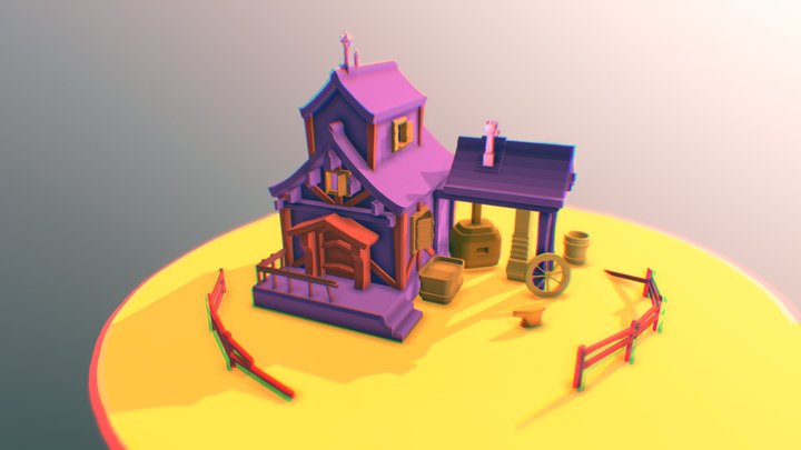 Gameguru Village House 3D Model