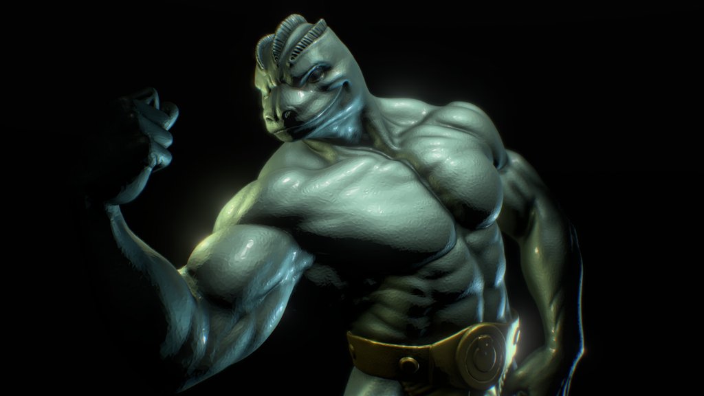 Machoke Fan Art STATUE SCULPTURE
