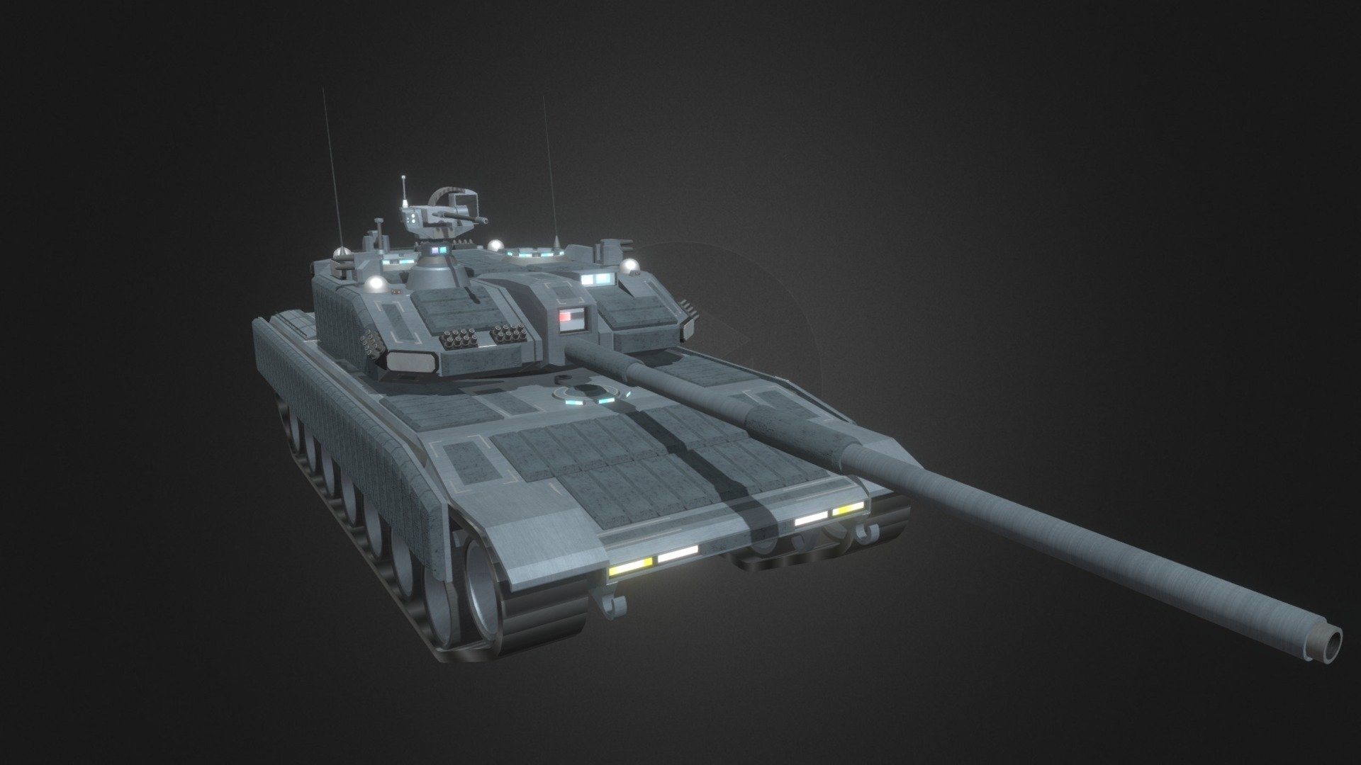 Modern MBT concept - 3D model by Hierachy1871 (@Hierachy1871 