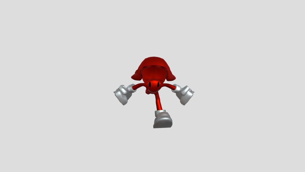 SONIC 06:Knuckles_run (NO FACE)