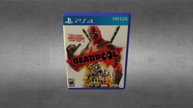 Deadpool PS4 3D Model