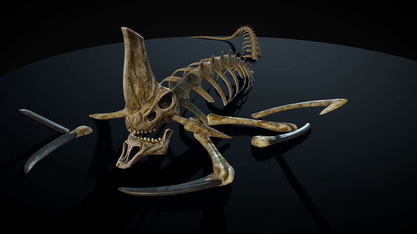 Скелет морского дракона Левиафана