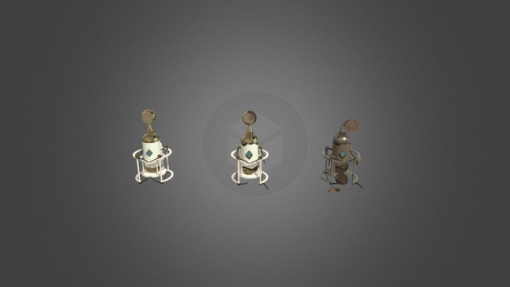 Soyuz 17 damaged 3D Model