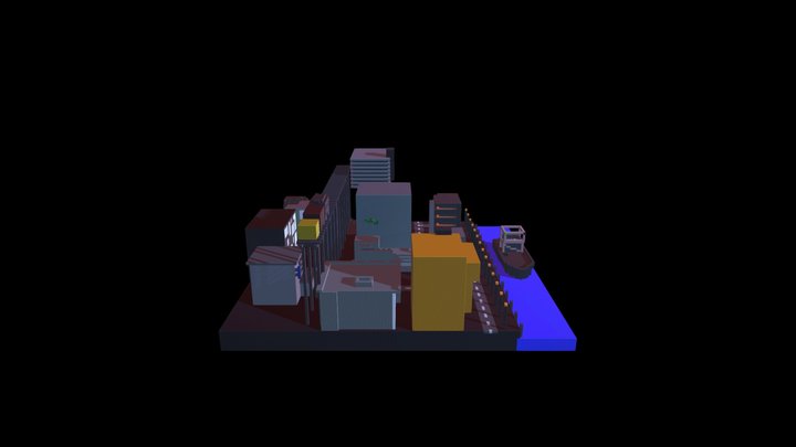 city port 3D Model