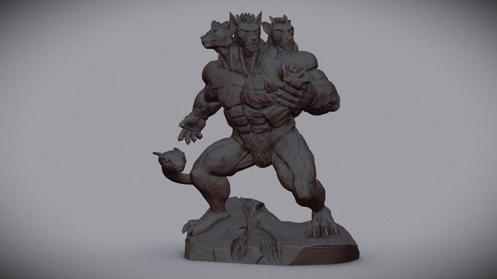 Rusty the Cerberus 3D Model