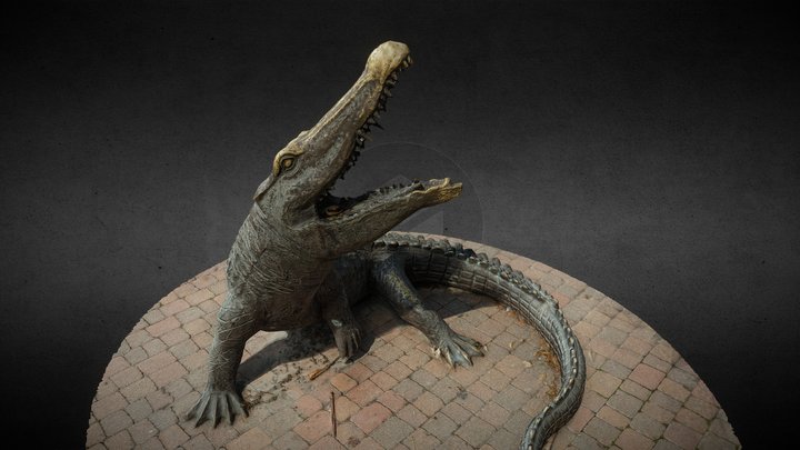 Crocodile Sculpture - RAW scan 3D Model