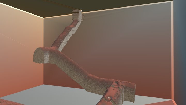 Treppen eines LS-Stollen von einem Bergwerk 3D Model