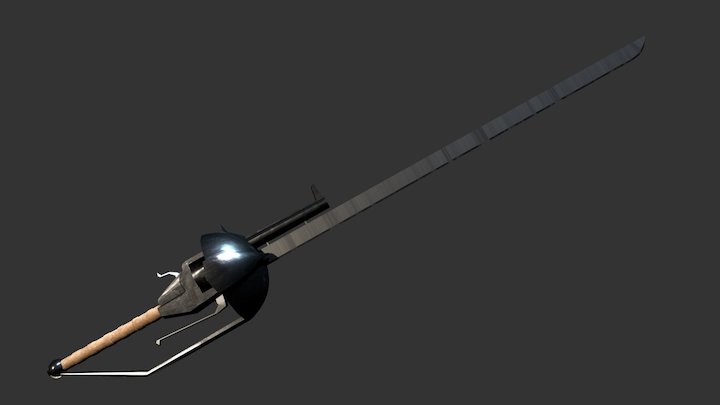 Gun saber 3D Model