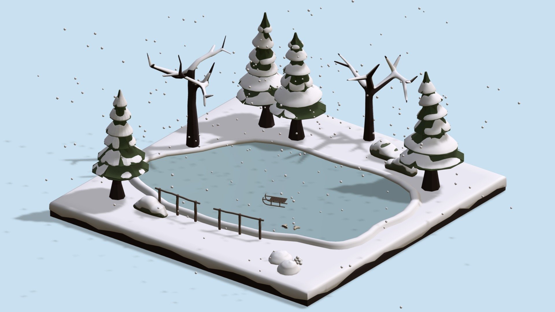 Ice Rink Buy Royalty Free 3D model by ApprenticeRaccoon [b684296