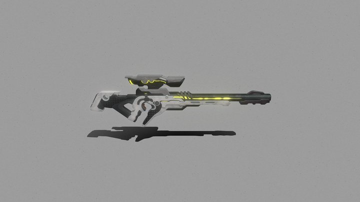sci-fi rifle 3D Model