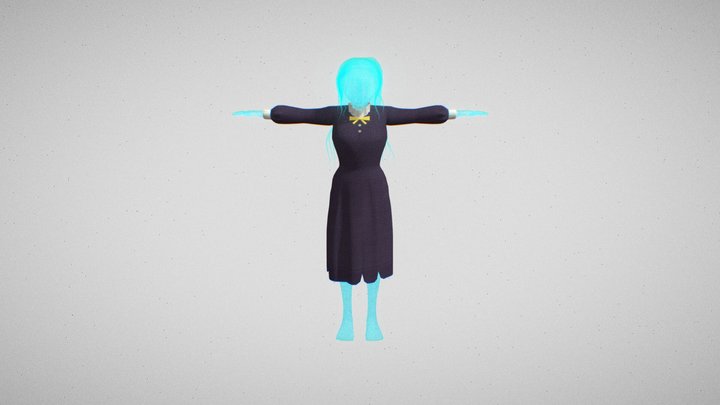 Banshee Girl 3D Model