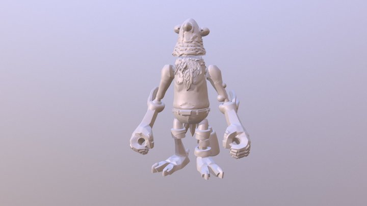 Pigeon Pete Printable Action Figure 3D Model