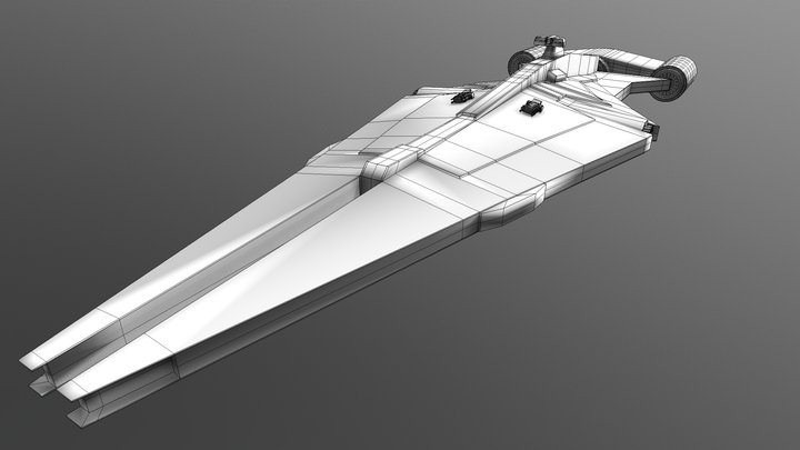 Star Wars - Arquitens Light Cruiser 3D Model