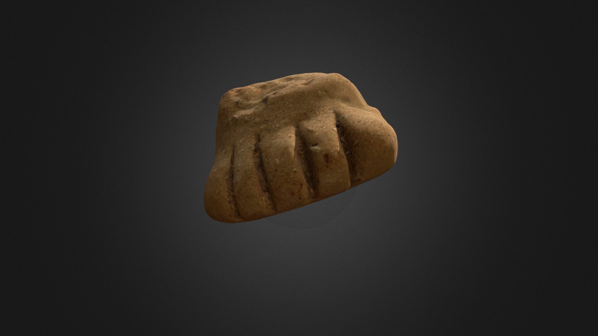 Fragmento de figurina (pie derecho) — Sketchfab embed 3D viewer