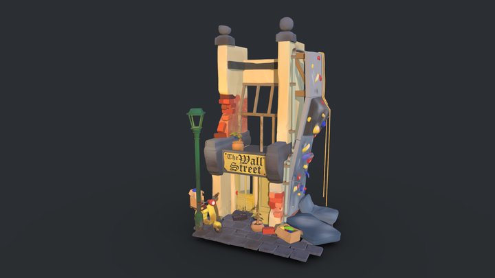 DAE Sculpting Store Front 3D Model