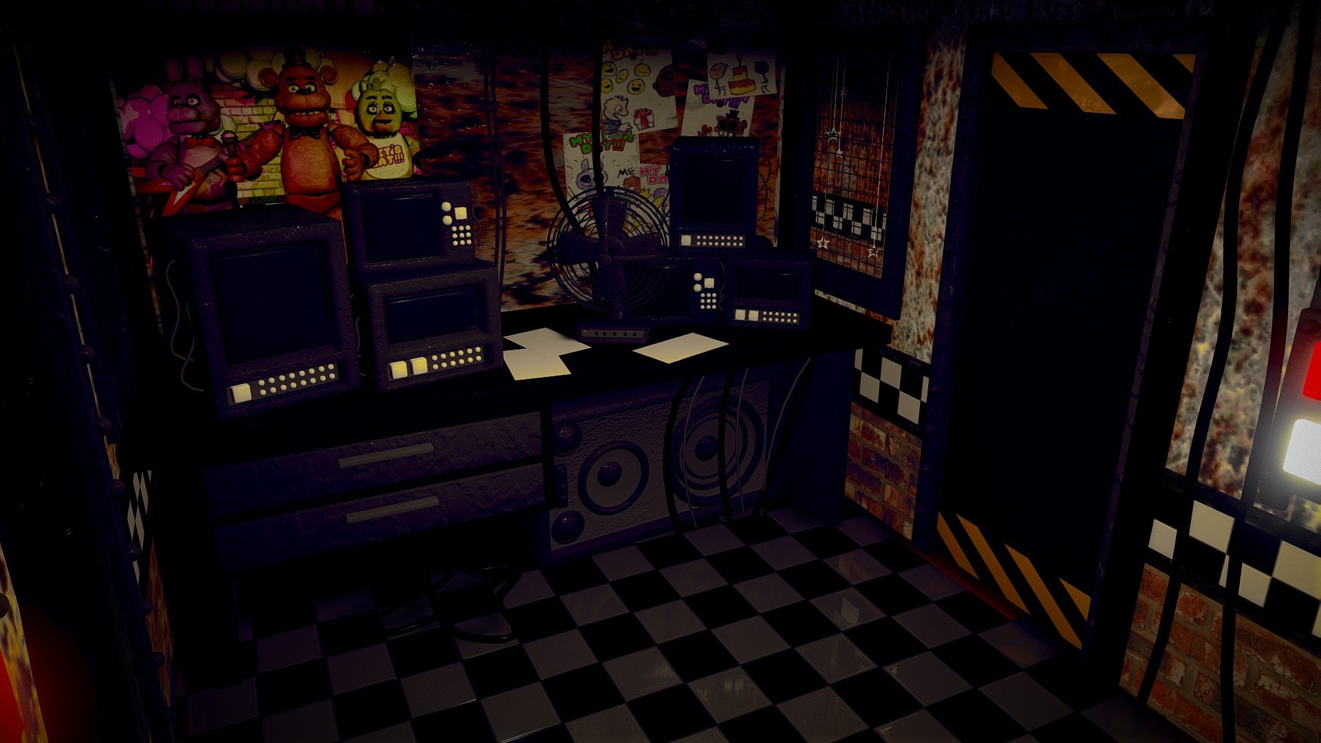 Fnaf 1 Map - Download Free 3D model by skylajade69 [b688467] - Sketchfab