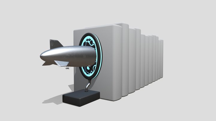 Portal Bookend 3D Model