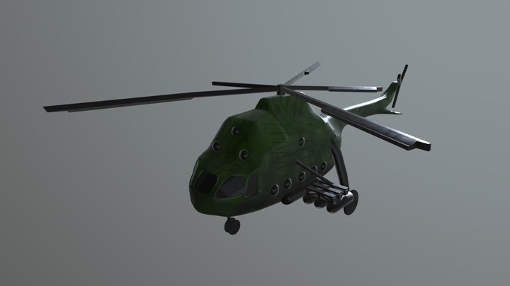 War Helicopter 3D Model