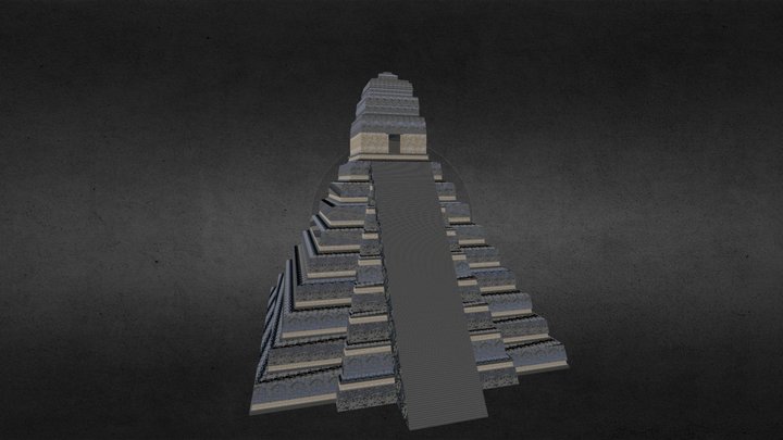 Temple Tikal 3D Model