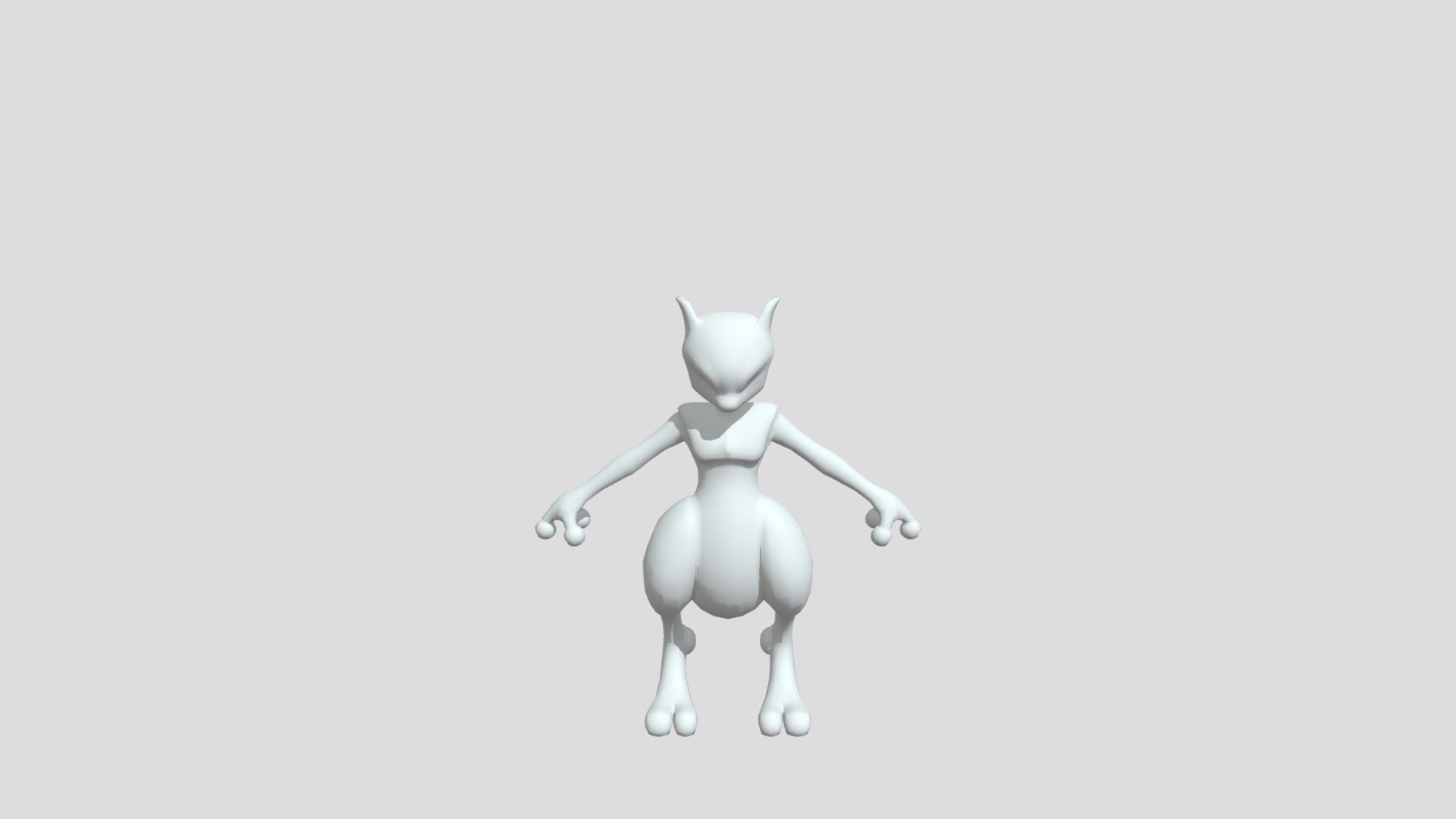 Mewtwo Base Model - Download Free 3D model by ohdgum [b68ab56] - Sketchfab