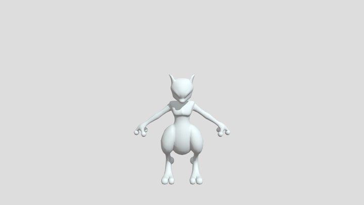 Mewtwo Base Model 3D Model