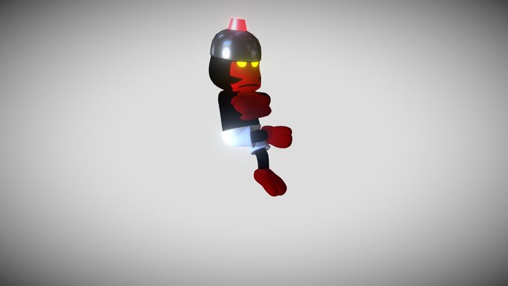 Red Pipotron - Ape Escape : Pumped and Primed 3D Model