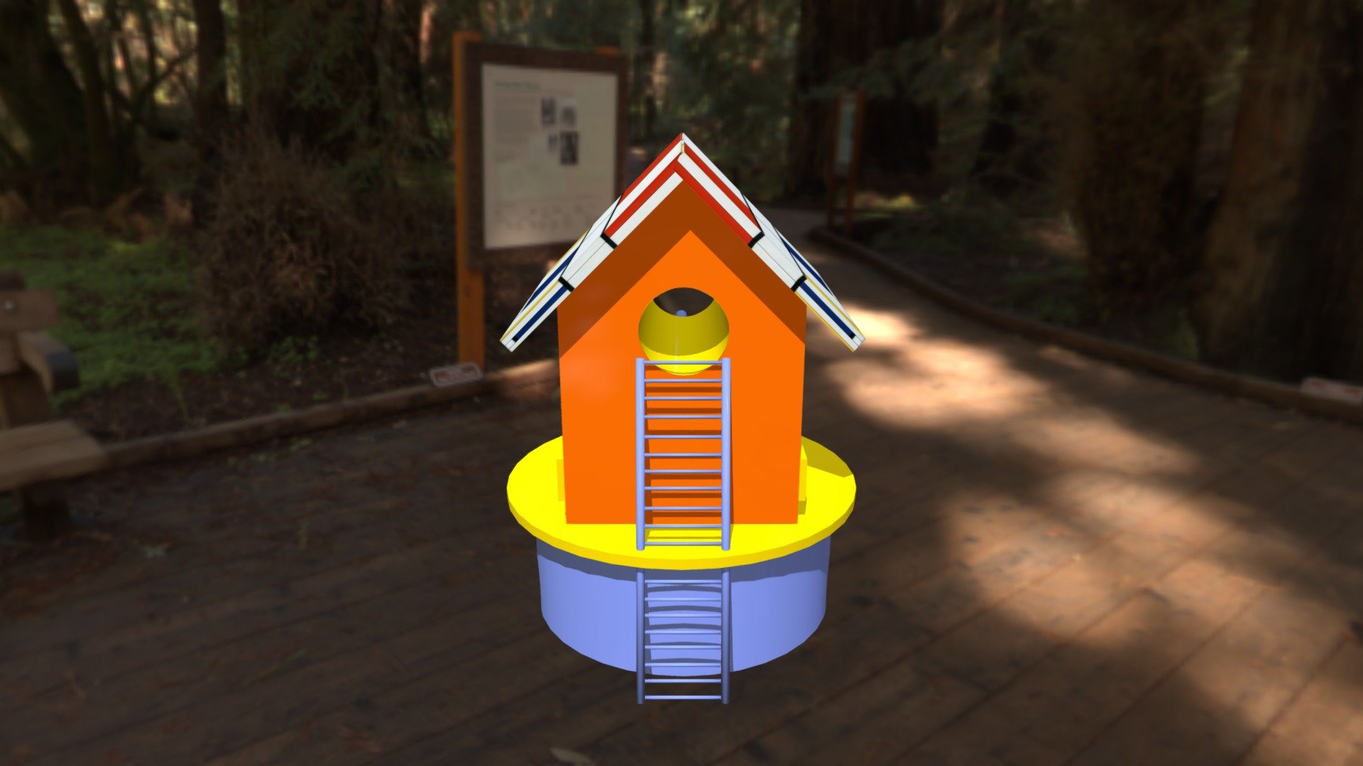 Birdhouse Finished Jessica P - 3D model by jessicabp3 [b68b320] - Sketchfab
