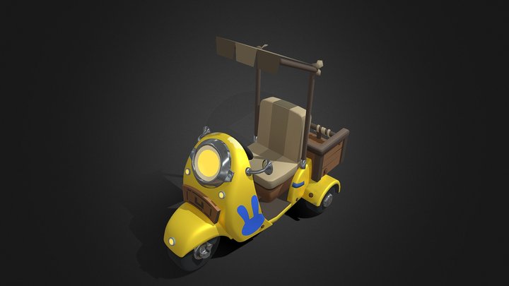 Скутер GameDev Legend 3D Model