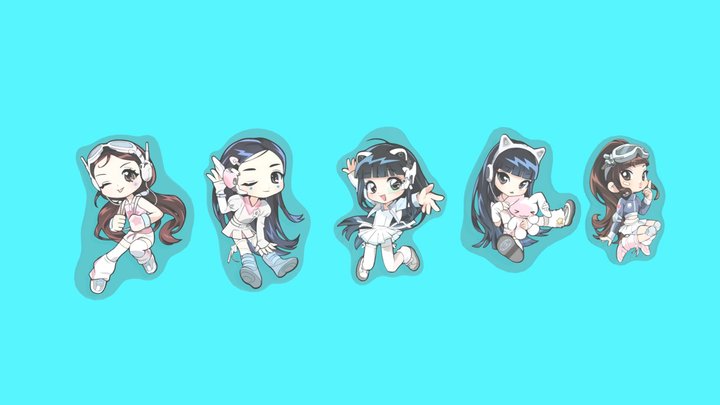 Newjeans Keyring 3D Model