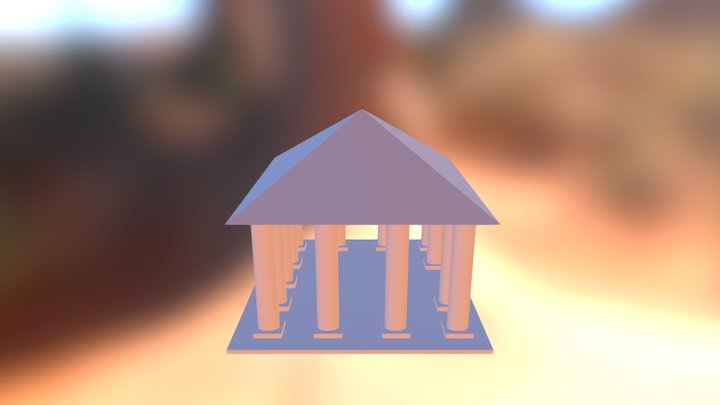 Roman Building 3D Model