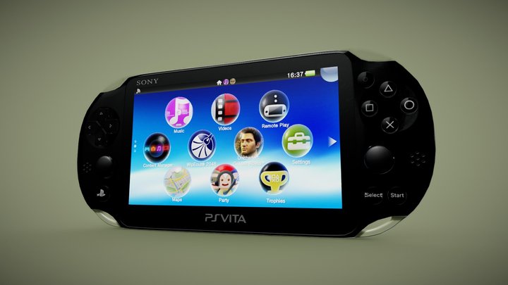 PS Vita Slim Model PCH-2000 3D Model