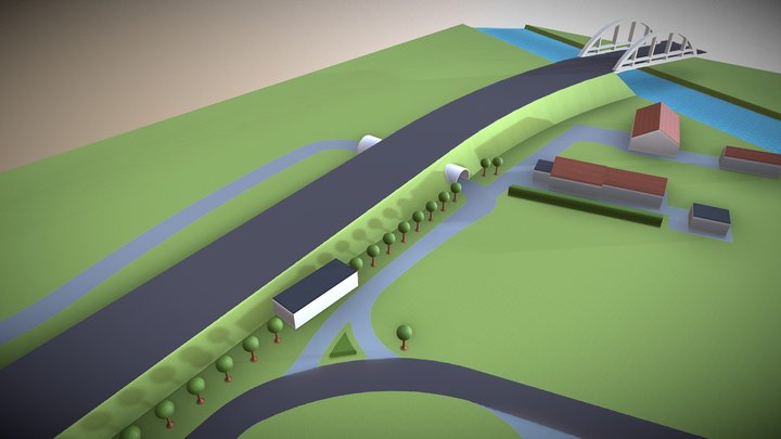 fietstunnel adk 3D Model
