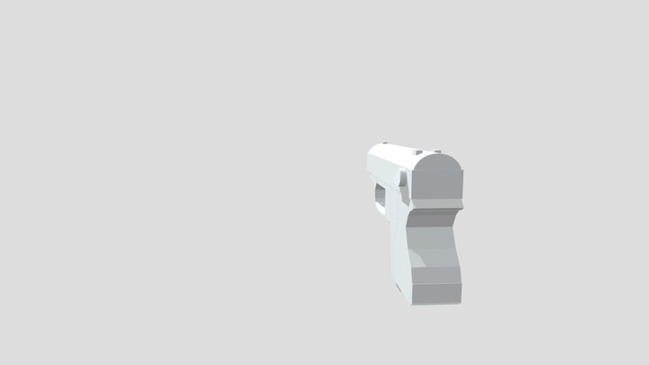 9mm Pistol 3D Model