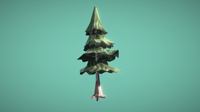 Spruce Tree - Low Poly 3D Model