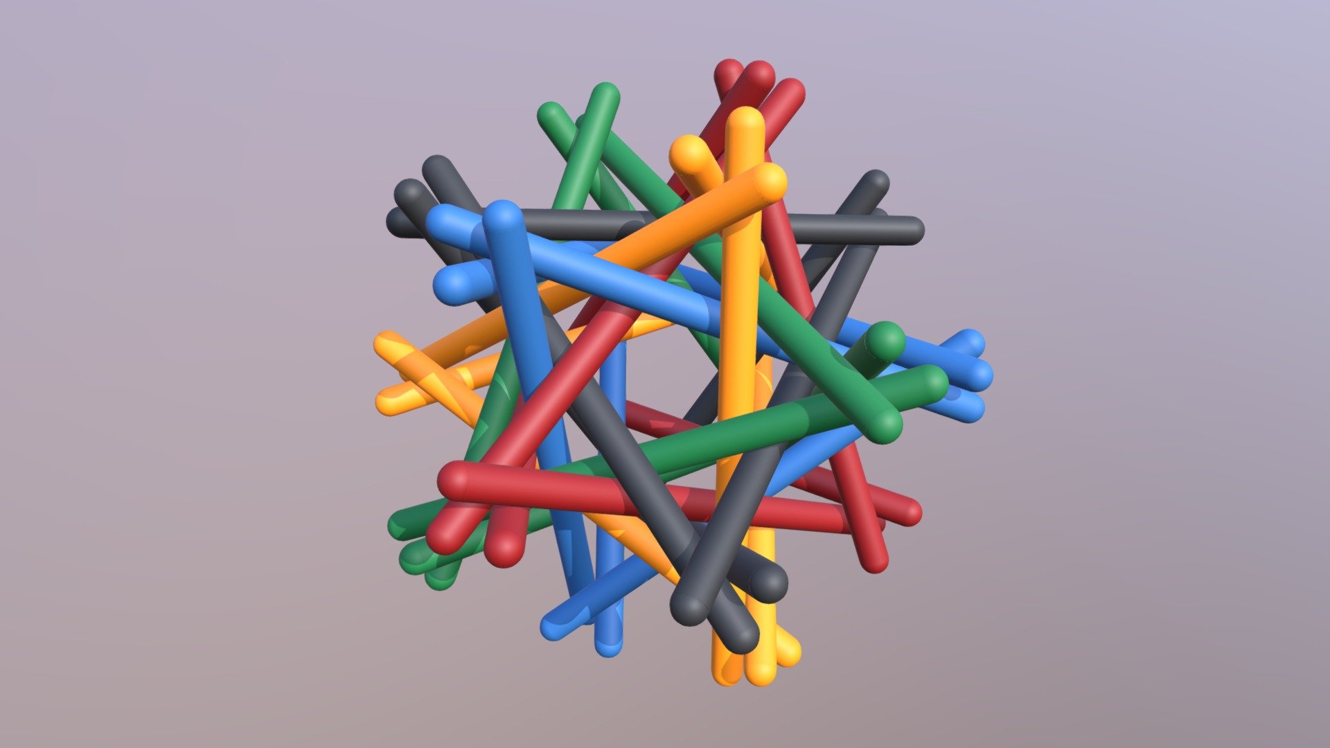 Icosahedron Nexorade with Extended Struts
