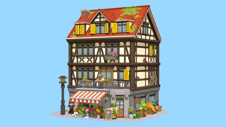 Flowershop 3D Model