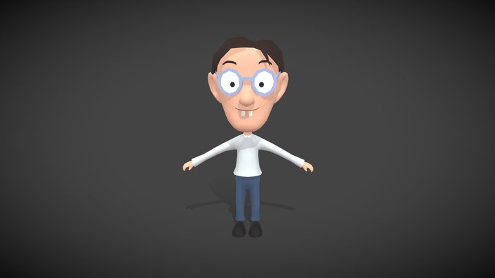 Nerd: Free Low-Poly Model 3D Model