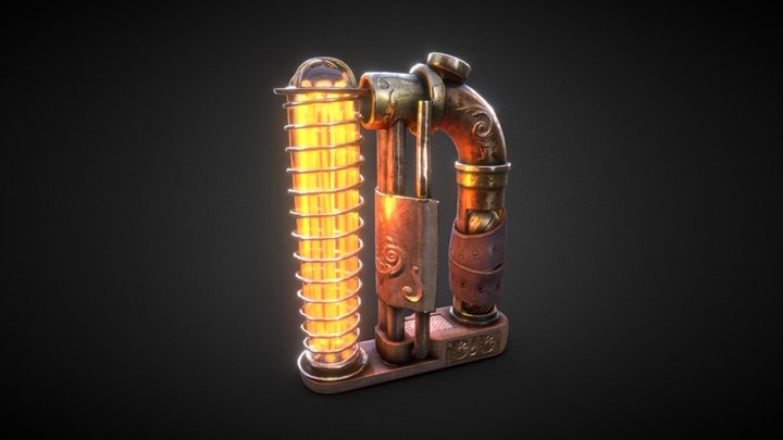 SteamPunk Light 3D Model