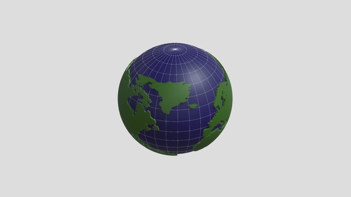 Earth Globe 1 3D Model