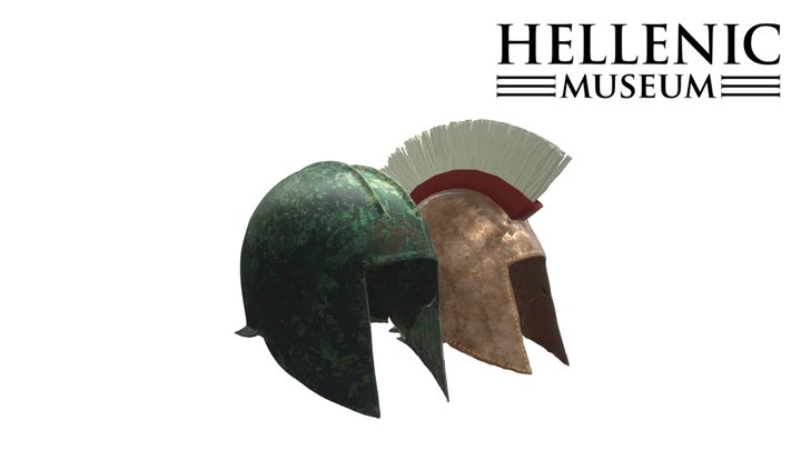 Illyrian Helmet: Original and Retextured 3D Model