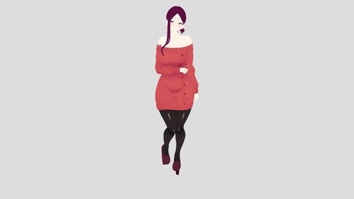 Yukina Sasaki Casual Clothes 3D Model