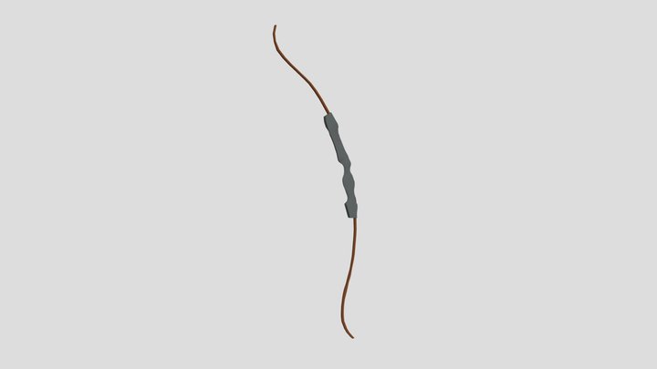 [3D] Recurve Bow without String 3D Model