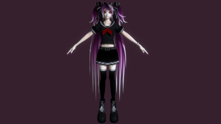 Ca Human Miku (With Bones) – Modello 3D gratuito STL