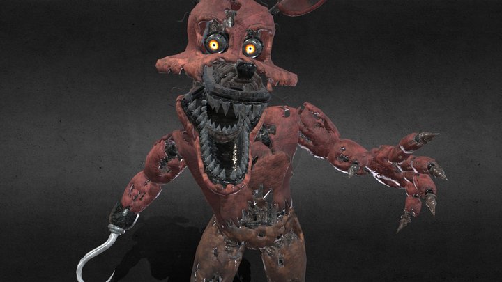 Nightmare Foxy - Five Nights at Freddy's 4 3D Model