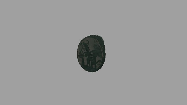 Scarabeo Iside allatta Horo 3D Model