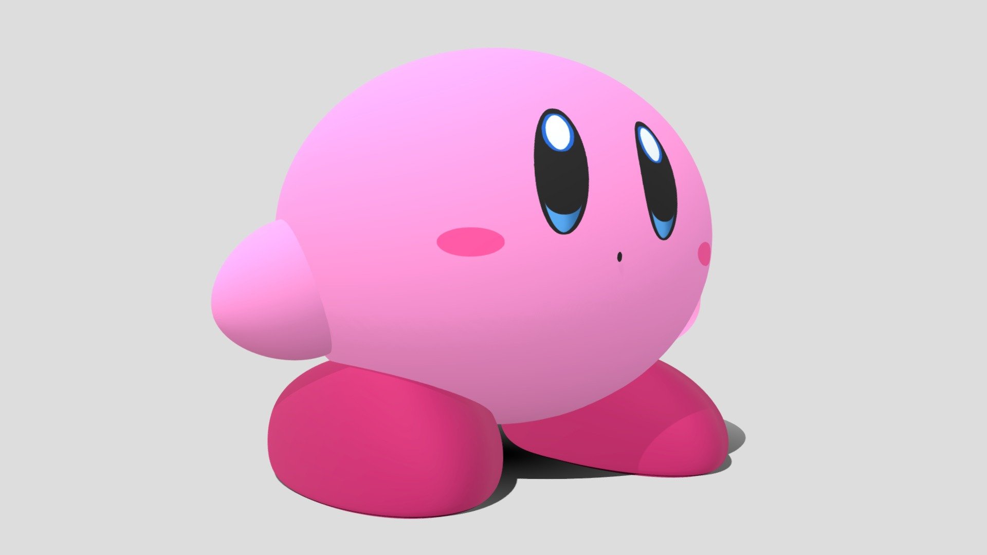 Kirby - 3D model by Fighterjoe [b6981b9] - Sketchfab