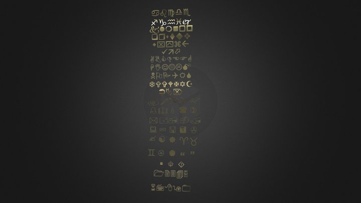 Wingdings – Modello 3D gratuito STL