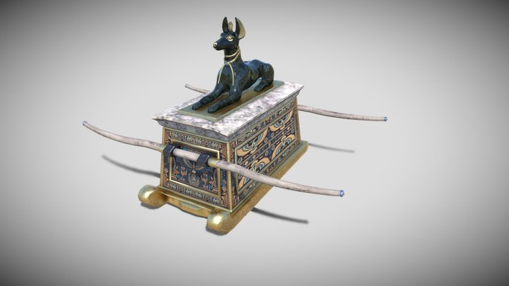 Egyptian Chest 3D Model