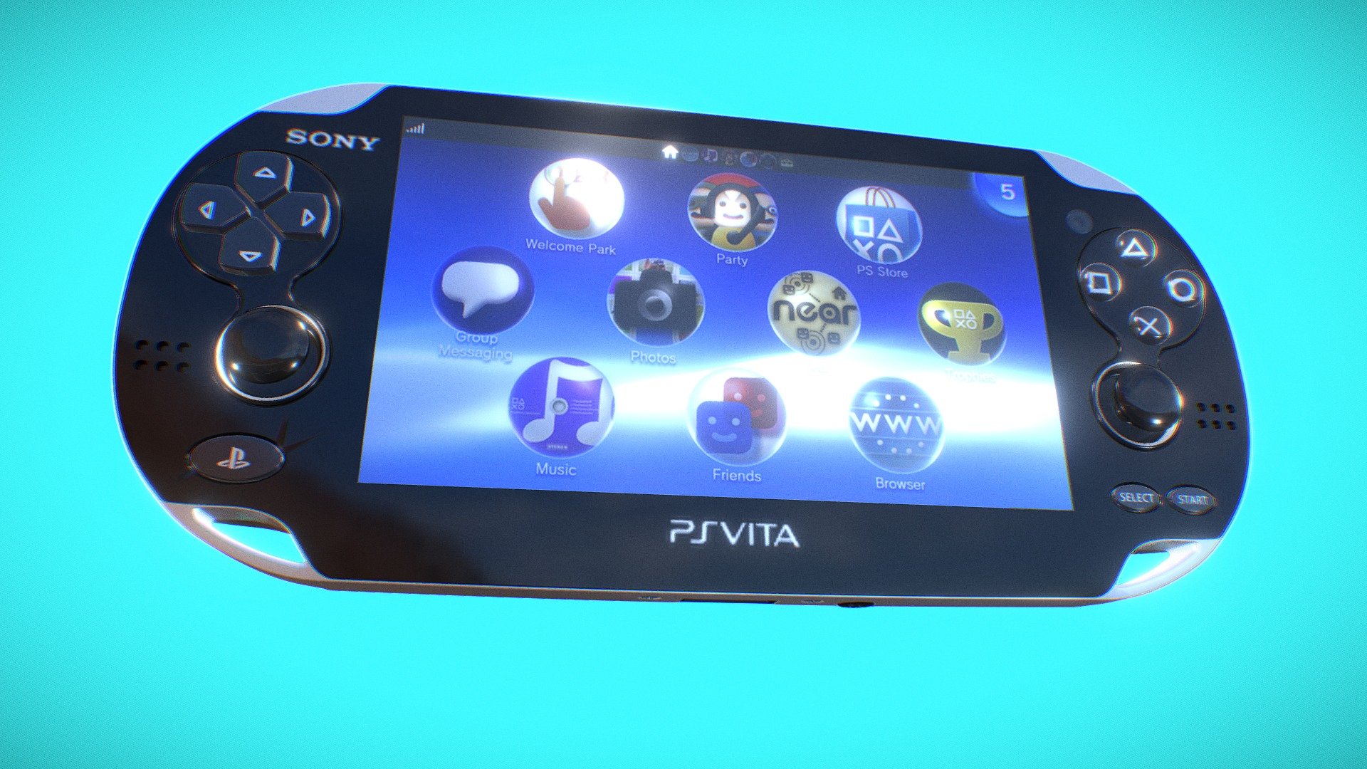 Sony Playstation Vita - 3D model by kaganproject Sony Playstation Vita - 3D model by kaganproject