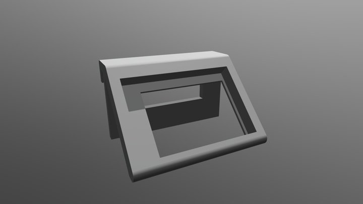 3 5 RPI LCD Mount 3D Model